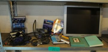 Philips PC monitor 170CS with stand & Pocket language books, headphones, tapes, Julie Parker Gypsy f