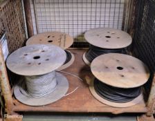 Various size electrical armored cable - 4 reels