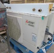 Mitsubishi electric air source heat pump, low loss header