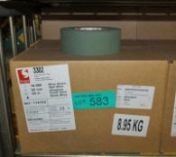 Scapa Tape 3302 - Olive Green - 50mm x 50M - 16 rolls per box - 2 boxes