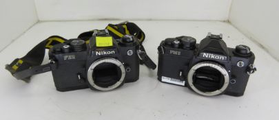 Nikon FE2 35mm Single Lens Reflex Camera L 140 x W 60 x H 100mm, Nikon FM2 Camera serial 7554125