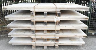 5x Plyboard shipping crates L 144 x W 73 x H 221 cm