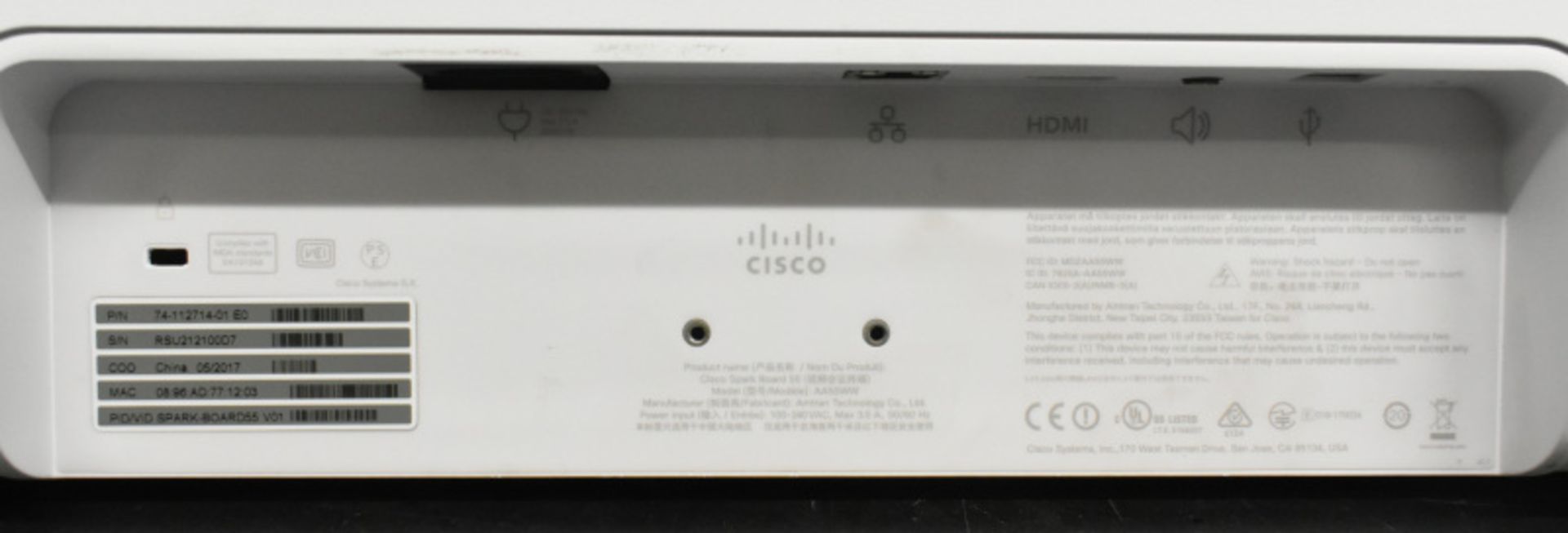 Cisco 74-112714-01 Spark-Board55 Video Conferencing Touch Screen - Image 7 of 10