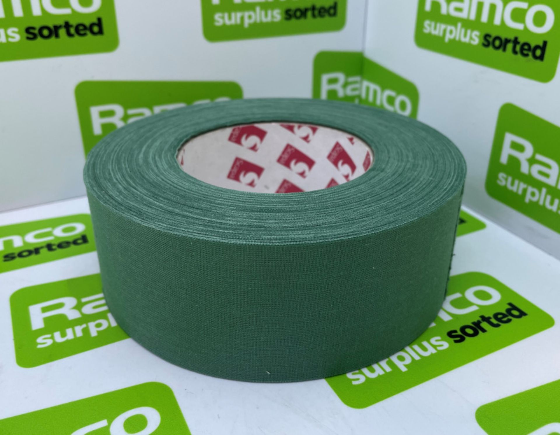 Scapa 3302 Pro Tape - Olive Green - 50mm x 50M rolls - 16 rolls per box - 31 boxes - Image 2 of 5