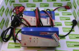 2 x Power Switch High Frequency Battery Chargers