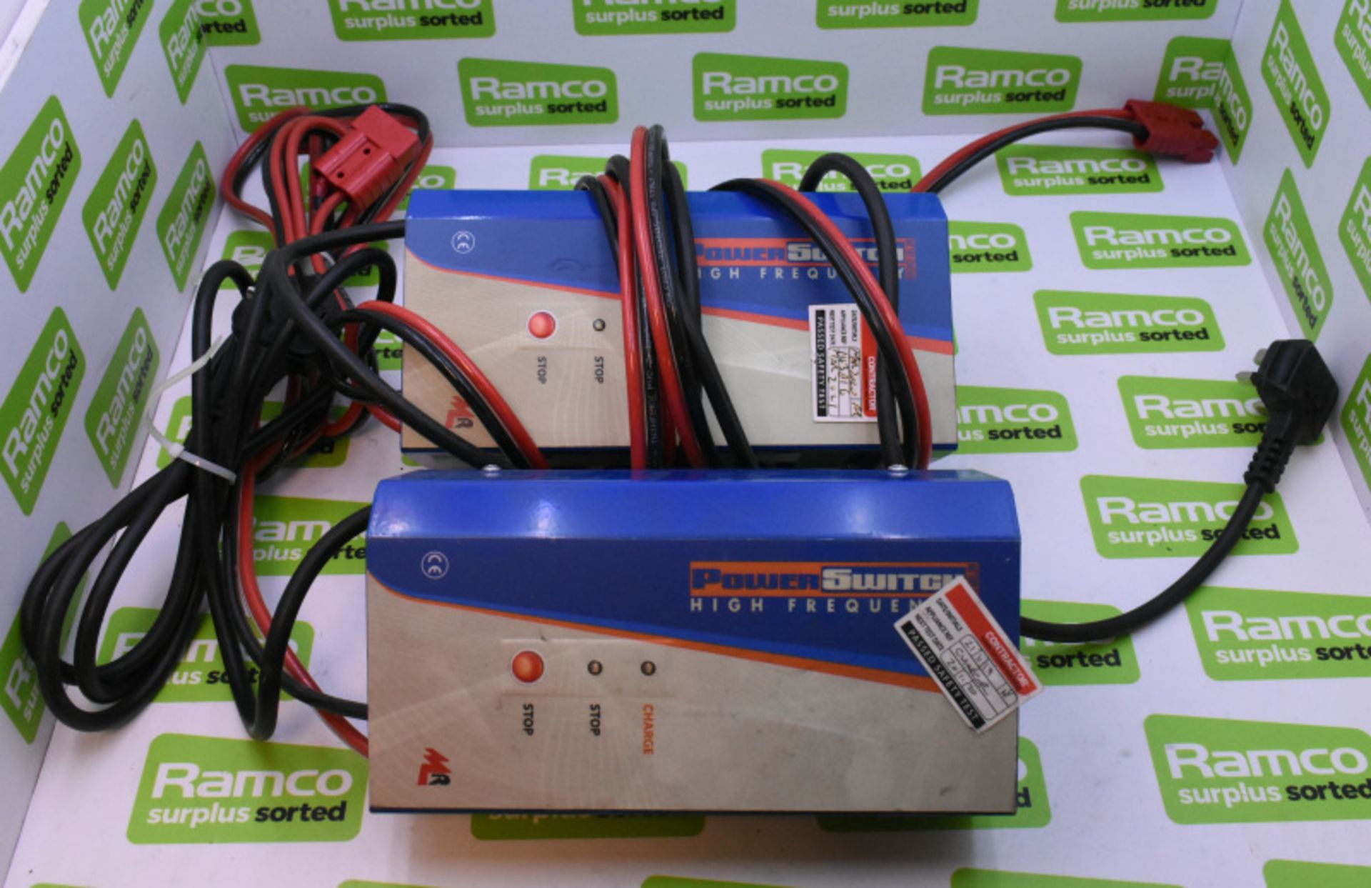 2 x Power Switch High Frequency Battery Chargers