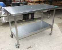 Mobile worktop/counter 120 x 60 x 85cm