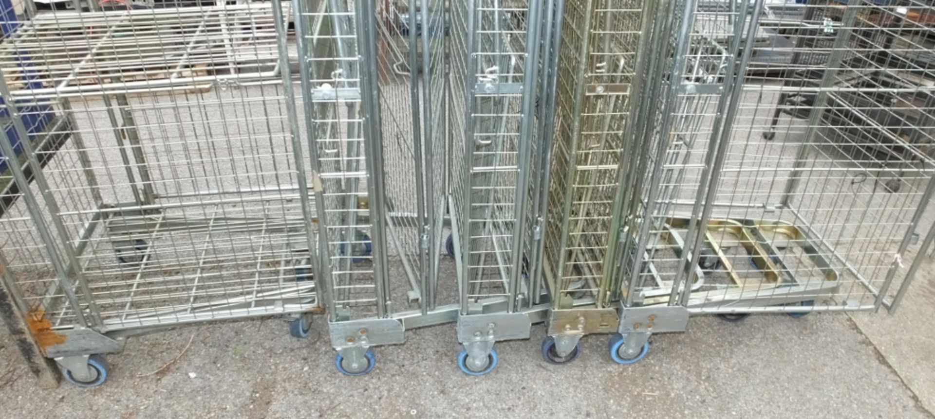 6x Palletower Mobile Caged Laundry Trollies - Image 3 of 3