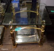 Swan Design Glass Table - L630 x D630 x H540mm