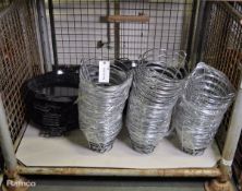 Wire food display/storage baskets approx 30, 26x Enamel paella dishes - 43cm diameter