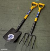 Draper garden spade & fork
