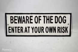 Cast sign - Beware of the Dog