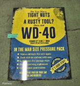 700mm x 500mm tin sign - WD-40