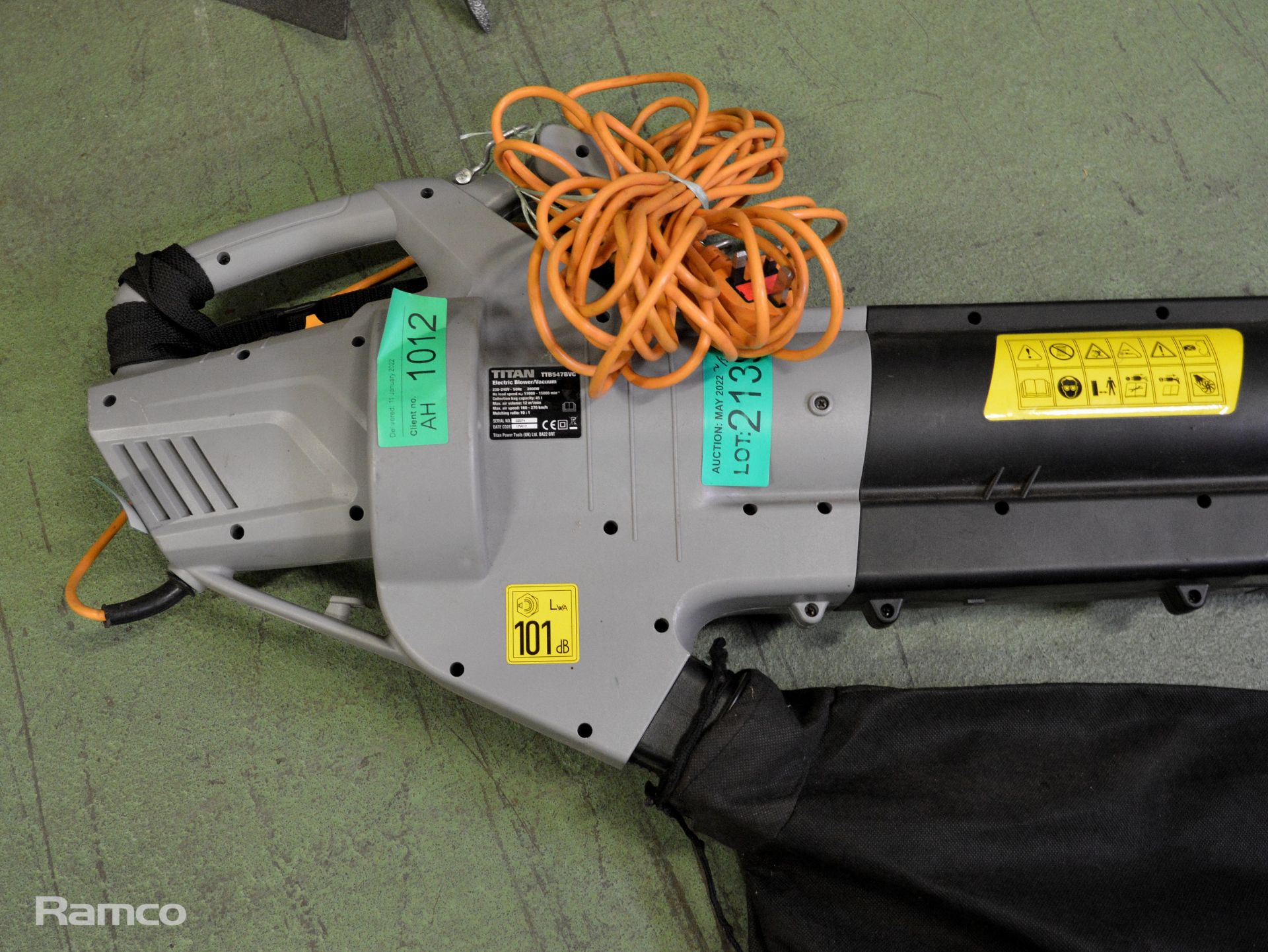 Titan TTB547BVC Leaf Blower/Vacuum - Image 2 of 4