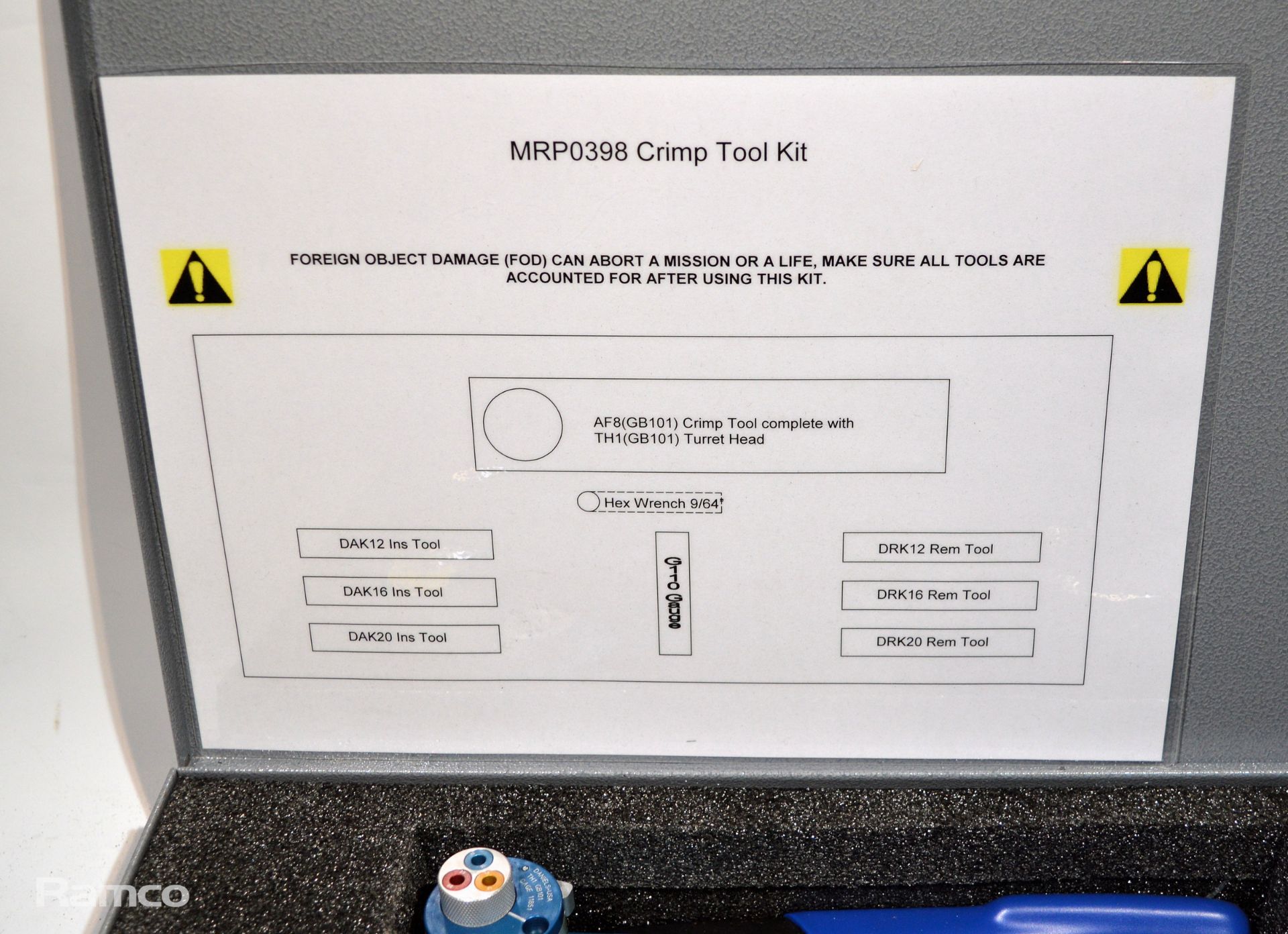 DMC MRP0398 crimp tool kit - Image 4 of 5