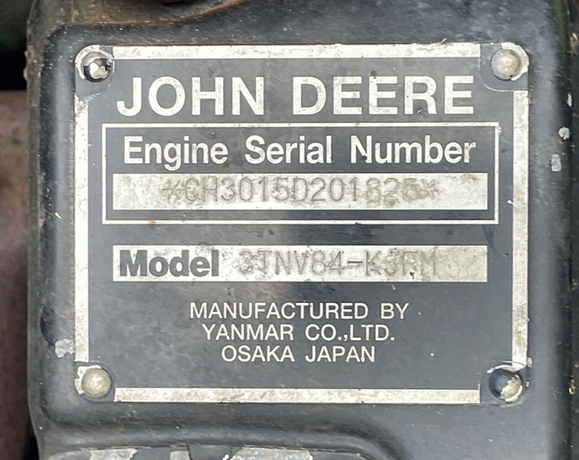 John Deere 3225c Commercial Mower - Yanmar diesel engine - 1955 hours - Hydraulic lifts on cutters - Image 15 of 21