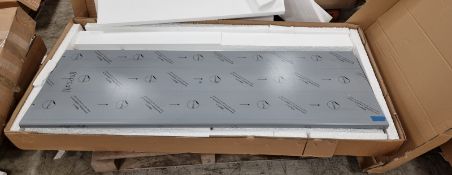 Stainless steel H/LR410 door - fridge/freezer with universal hinge kit