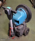 Rotary brush floor scrubber