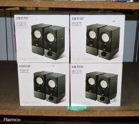 4x Edifier R19U premium PC speakers - AS NEW