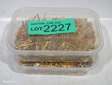 Gold plated pins - 1kg per tub - 2 tubs