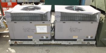 Carrier dual air conditioner fan assembly in skid