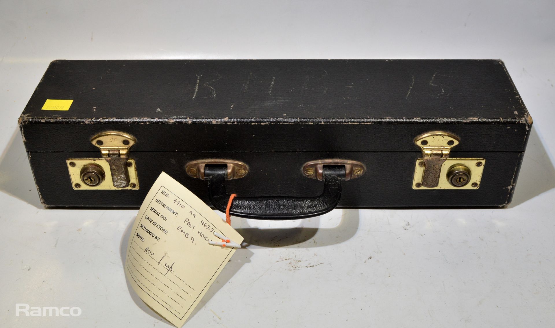 Post horn instrument with case - Image 8 of 8