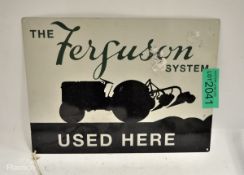 400mm x 300mm tin sign - The Ferguson system