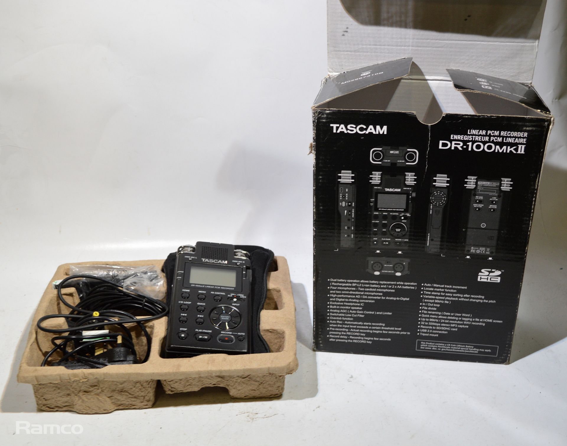 Tascam DR-100MK2 portable digital audio recorder - boxed - Image 2 of 4