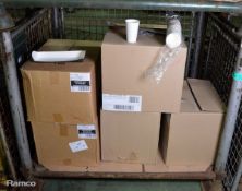 Various catering trays & cups - 6 boxes
