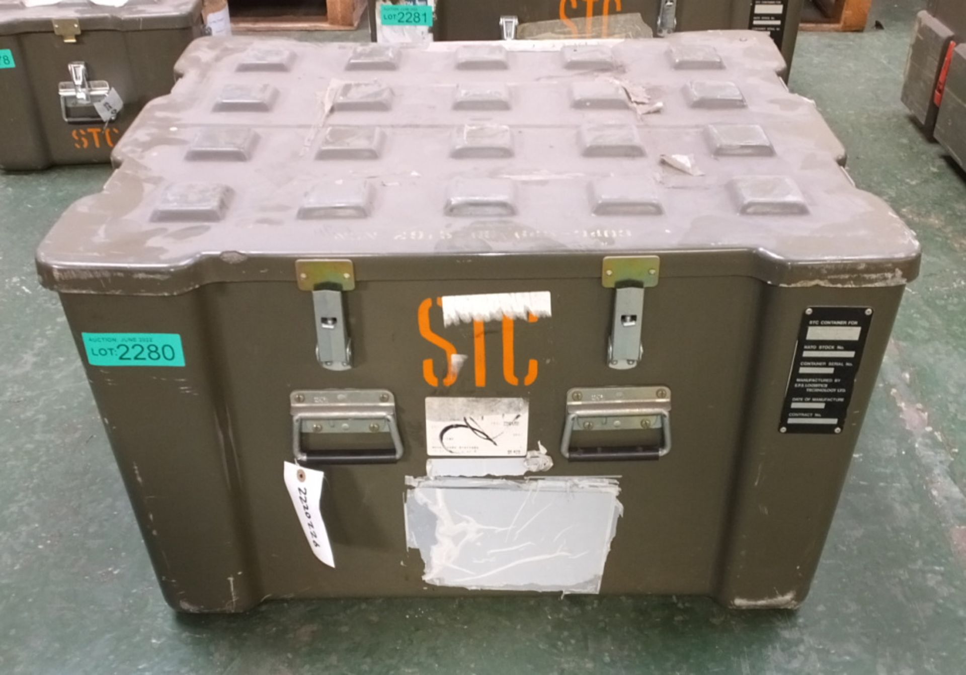 Plastic Shipping crate 78 x 65 x 48cm