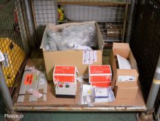 Various catering spares including electric enclosure boxes