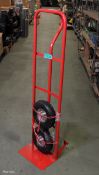 2 wheeled sack barrow - red