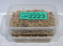 Gold plated pins - 1kg per tub - 2 tubs