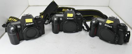 3x Nikon F80 Film Camera Bodies