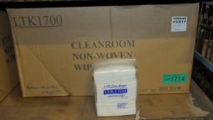 Non-Woven Cleanroom Wipers - 30 bags per box - 100 pieces per bag - 1 box