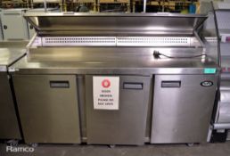 Foster FPS 3HR 3 door refrigerated prep station 175 x 85 x 110