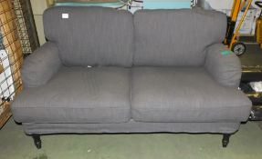 2 Seater Sofa - Grey - L1540 x W900 x H920mm