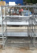 4 Tier racking - 1150 x 600 x 1700mm