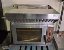 Lainox ABEO545 electric convection oven L92 x W92 x H93cm Stainless steel stand L89 x W60 x H24cm