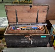 Woodworking tool box & tools