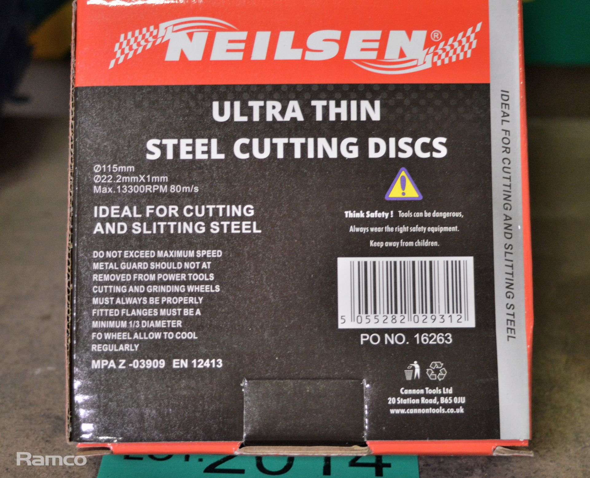 Neilsen Ultra Thin cutting discs - 20 per box - 5 boxes - Image 2 of 2