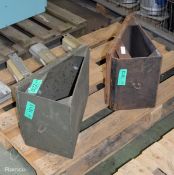 2x Heavy duty wheel chocks