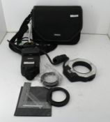 Sigma EM-140 DG ring flash with case and accessories