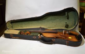 Antonius Stradivarius Cremonensis violin with case