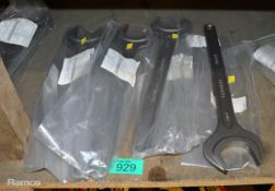 4x Various open end spanners - 2.5/8 AF
