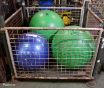 2x Theraband Exercise balls 85cm, Apollo Exercise ball 75cm