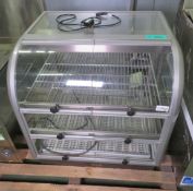 Lincat C6H/75S heated self-serve display cabinet 80 x 60 x 80cm