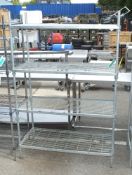 Wire rack shelving 120 x 55 x 190cm