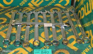 10x Toptul 27mm combination spanners