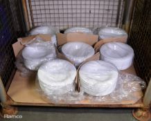 Large ceramic bowls - 30cm diameter - approx 10 per tray - 8 trays